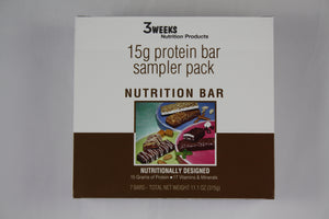 3 Weeks Nutrition Bar Sampler Pack (7ct)