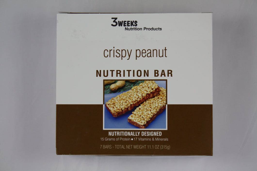 3 Weeks Peanut Butter Crisp Snack Bar (7ct)