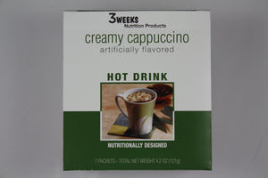 3 Weeks Creamy Cappuccino Hot Drink Mix (7ct)