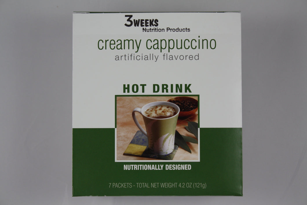 3 Weeks Creamy Cappuccino Hot Drink Mix (7ct)