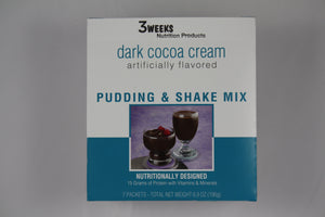 3 Weeks Cream Dark Cocoa Pudding & Shake