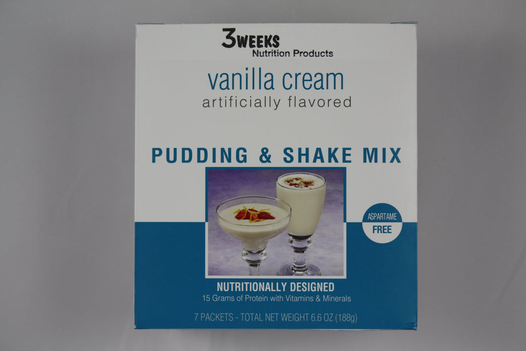 3 Weeks Vanilla Cream Pudding & Shake