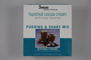 3 Weeks Cream Hazelnut Pudding & Shake