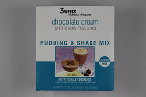3 Weeks Cream Chocolate Pudding & Shake (Aspartame Free)