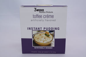 3 Weeks Toffee Cream Instant Pudding (7ct)