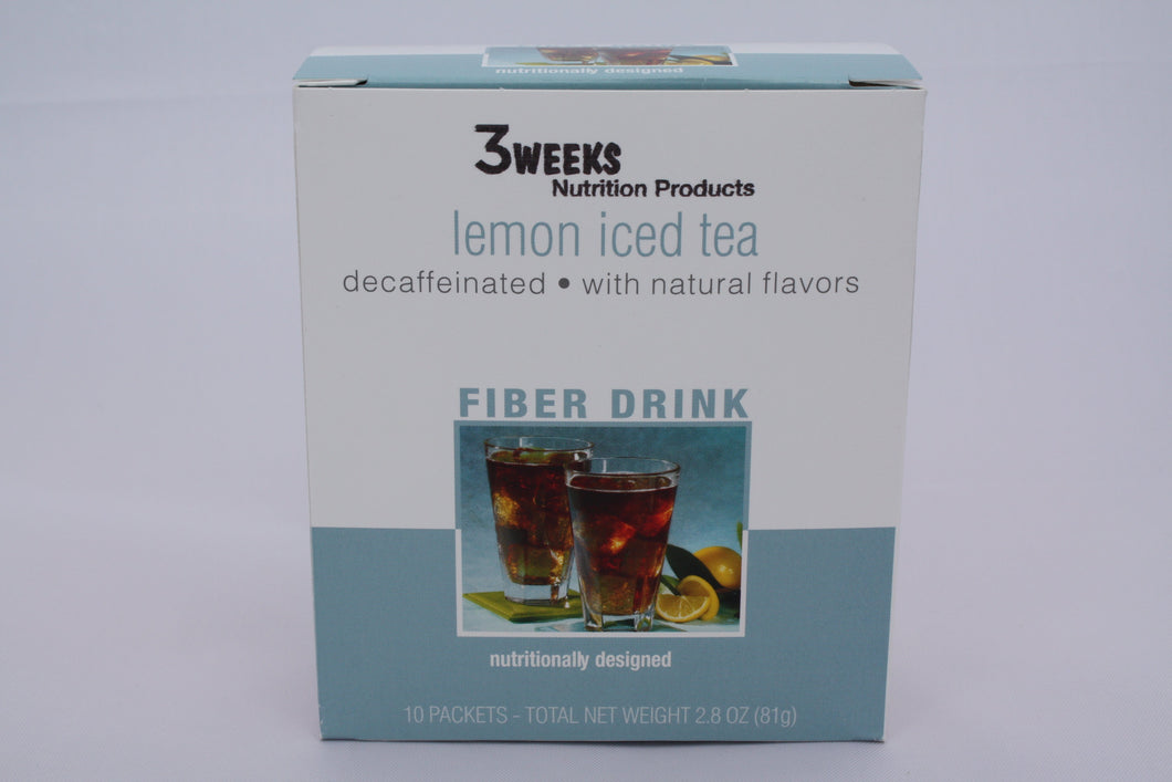 3 Weeks Lemon Iced Tea Fiber Drink (10ct)