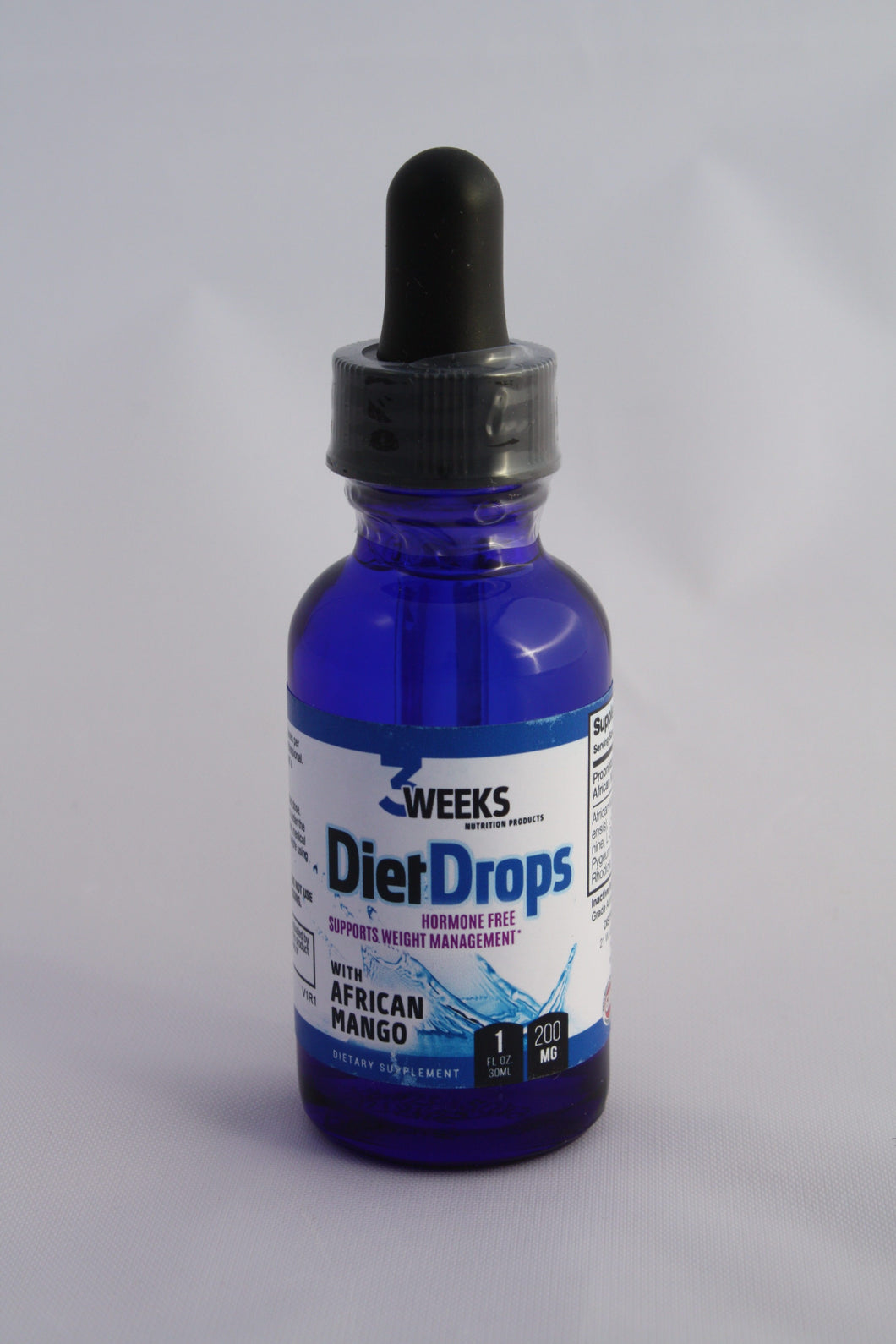 Diet Drops With African Mango- 1Fl OZ 200 MG Bottle