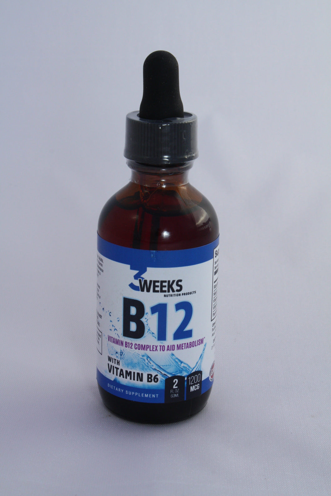 B-12 Drops 1200 MCG 2Fl OZ 60ML Bottle
