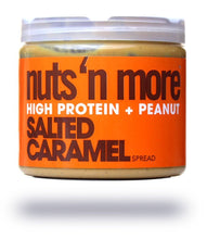 nuts 'n more Salted Caramel High Protein Peanut Spread 16oz Jar